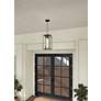 3_Walker Hill 9"W 3-Light Outdoor Pendant Oil Rubbed Bronze Clear Glass more views
