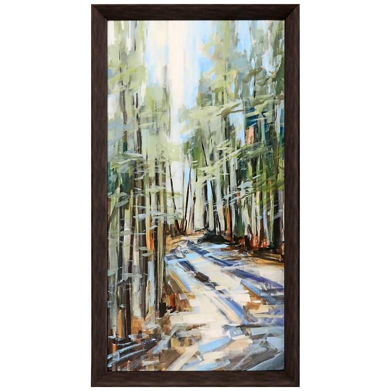 Image 3 Walking Through 52" High Rectangular Giclee Framed Wall Art