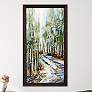 2_Walking Through 52" High Rectangular Giclee Framed Wall Art
