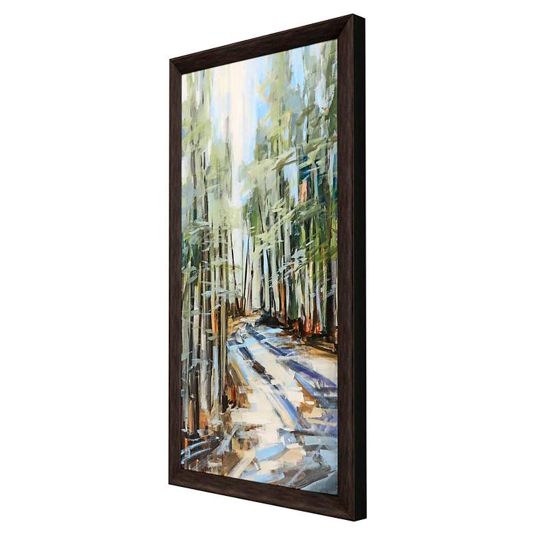 Image 5 Walking Through 52" High Rectangular Giclee Framed Wall Art more views