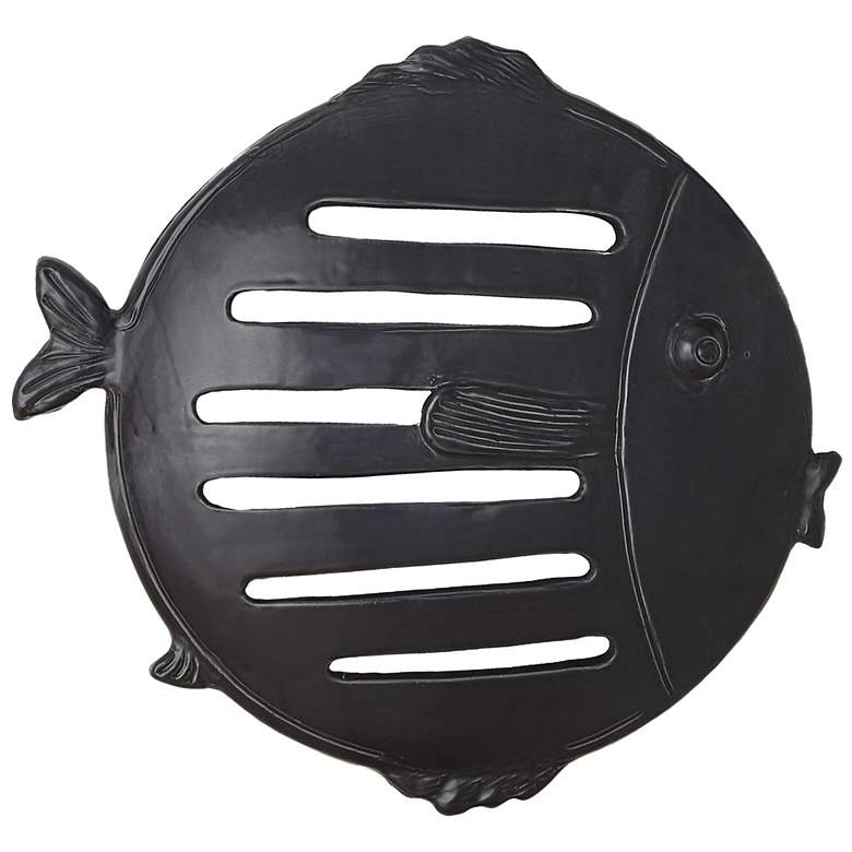 Image 1 Wall Mount Fish Matte Black-Lg