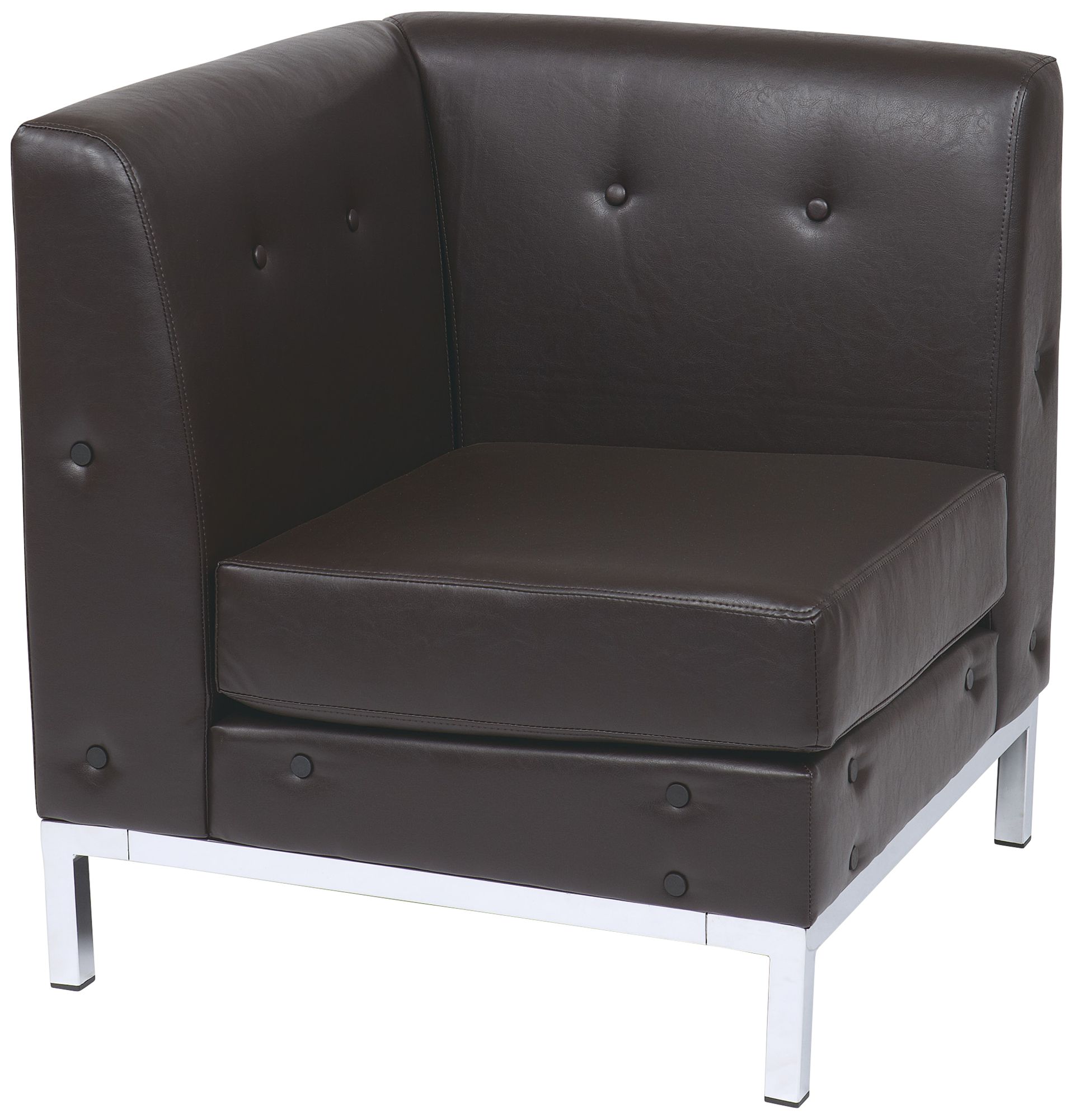 Tufted discount corner chair