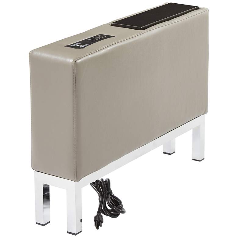 Image 1 Wall Street Smoke Faux Leather AC and USB Center Console