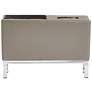 Wall Street Smoke Faux Leather AC and USB Center Console