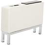 Wall Street White Faux Leather AC and USB Center Console