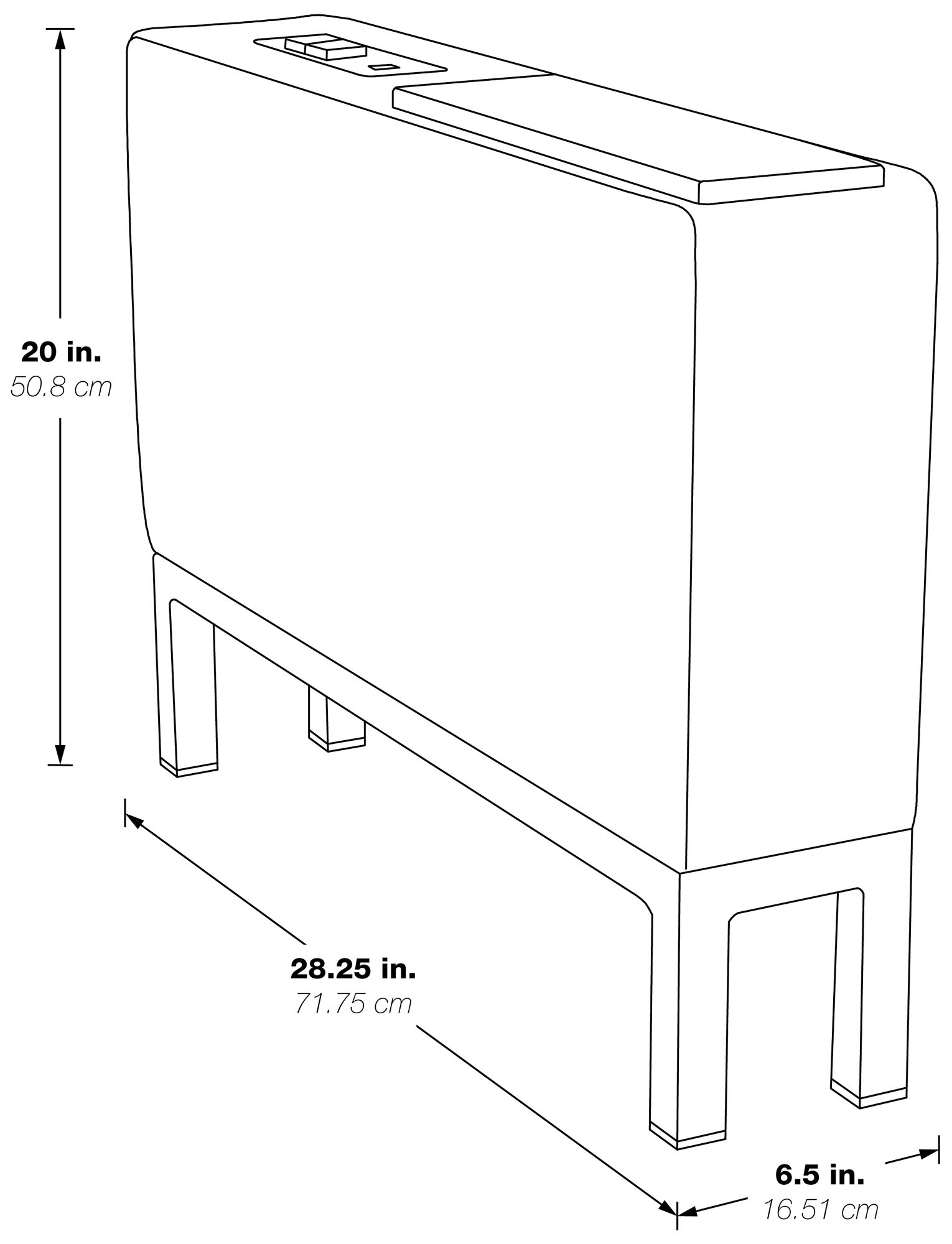 Image 4 Wall Street White Faux Leather AC and USB Center Console more views