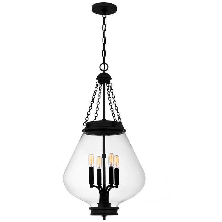 Image 1 Wallace 4-Light Matte Black Pendant