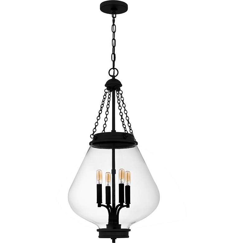 Image 2 Wallace 4-Light Matte Black Pendant more views