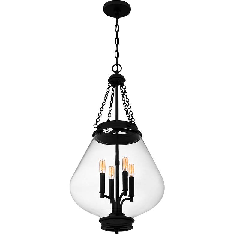 Image 4 Wallace 4-Light Matte Black Pendant more views