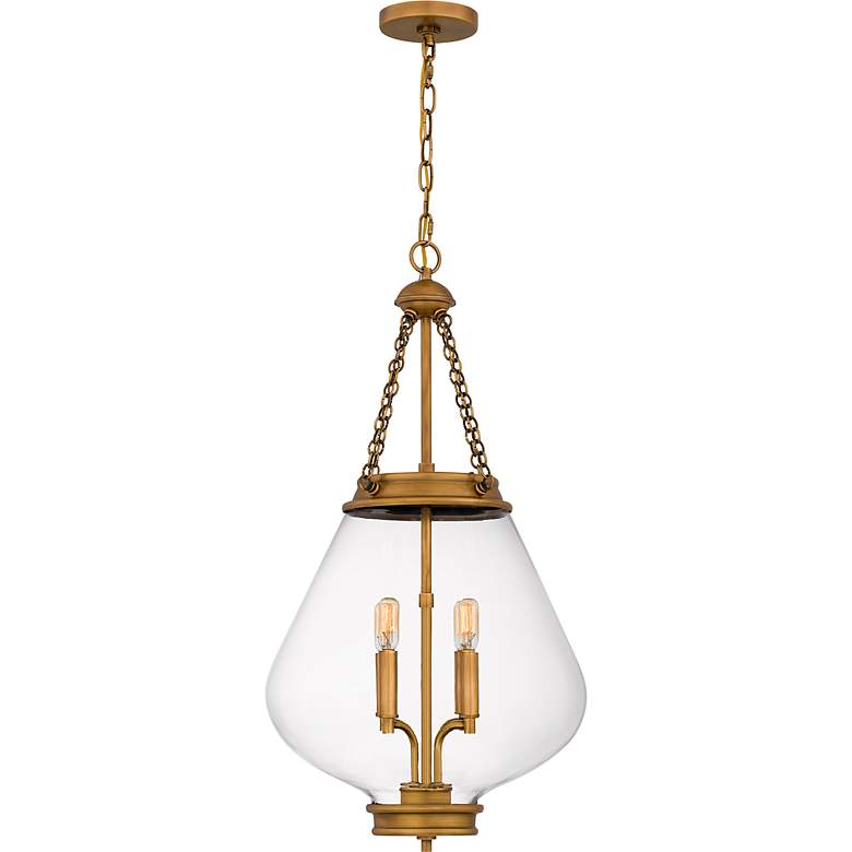 Image 3 Wallace 4-Light Weathered Brass Pendant more views