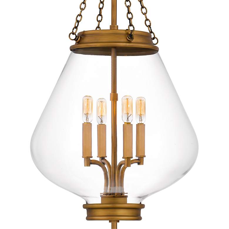 Image 5 Wallace 4-Light Weathered Brass Pendant more views