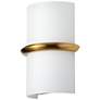 2_Wallace 9.25" High Aged Brass 14W Wall Sconce