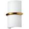 Wallace 9.25" High Aged Brass 14W Wall Sconce