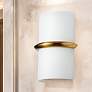 1_Wallace 9.25" High Aged Brass 14W Wall Sconce