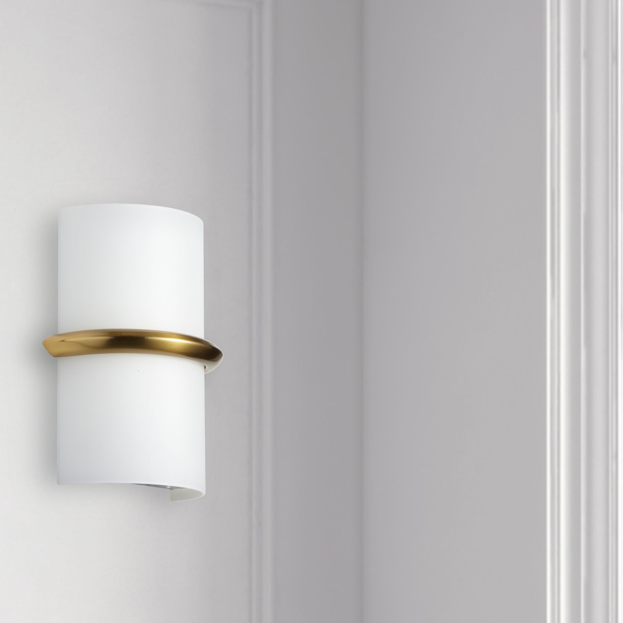 Image 3 Wallace 9.25" High Aged Brass 14W Wall Sconce more views