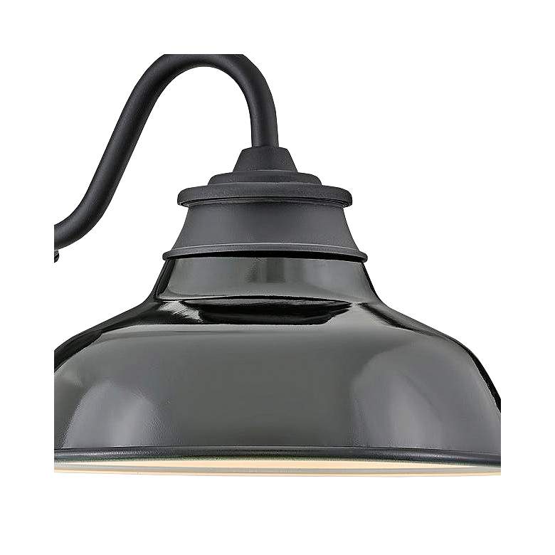 Image 2 Wallace 9 1/2" High Museum Black LED Outdoor Barn Wall Light more views
