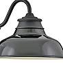 2_Wallace 9 1/2" High Museum Black LED Outdoor Barn Wall Light more views