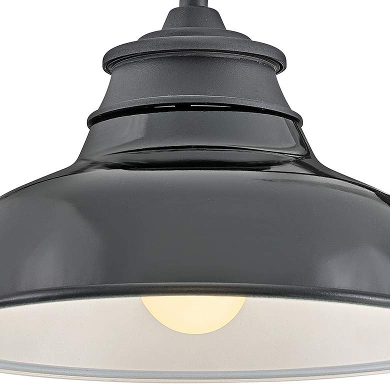 Image 4 Wallace 9 1/2" High Museum Black LED Outdoor Barn Wall Light more views