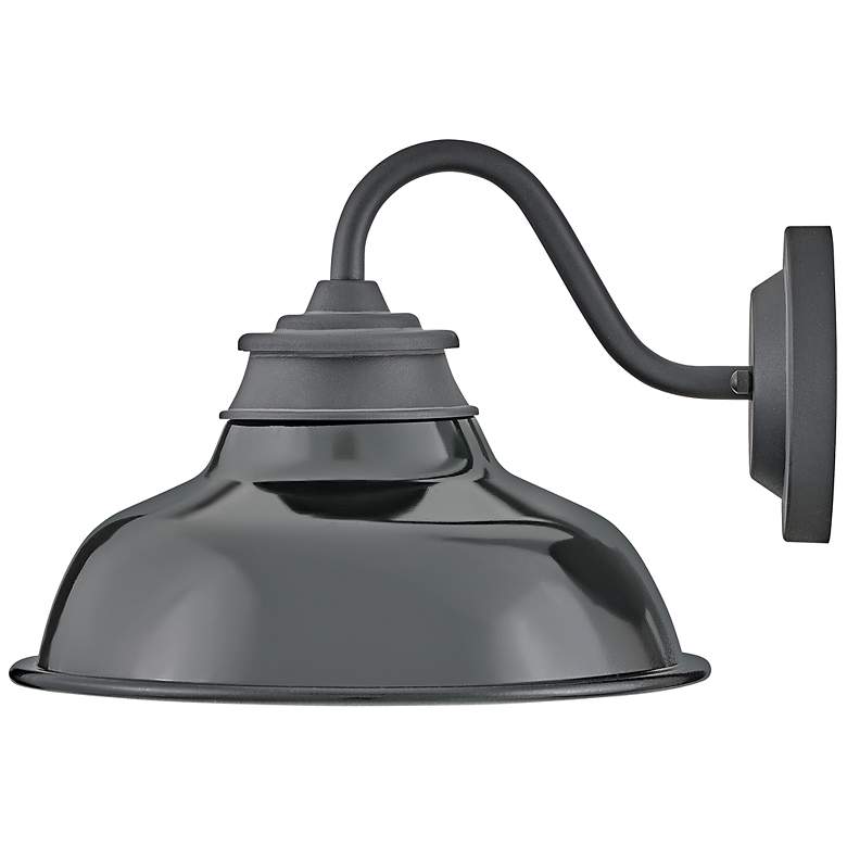 Image 6 Wallace 9 1/2" High Museum Black LED Outdoor Barn Wall Light more views