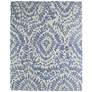 Wallace Abstract Hand Tufted Blue Area Rug 5' x 8'