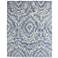 Wallace Abstract Hand Tufted Blue Area Rug 8' x 10'