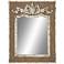 Wallace Distressed Brown and White-Washed 33" x 43" Wall Mirror