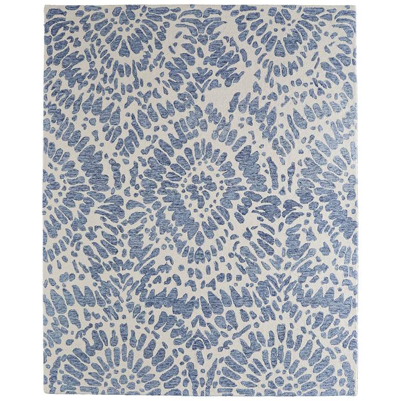Image 1 Wallace Modern Abstract Hand Tufted Blue Area Rug 8A39F