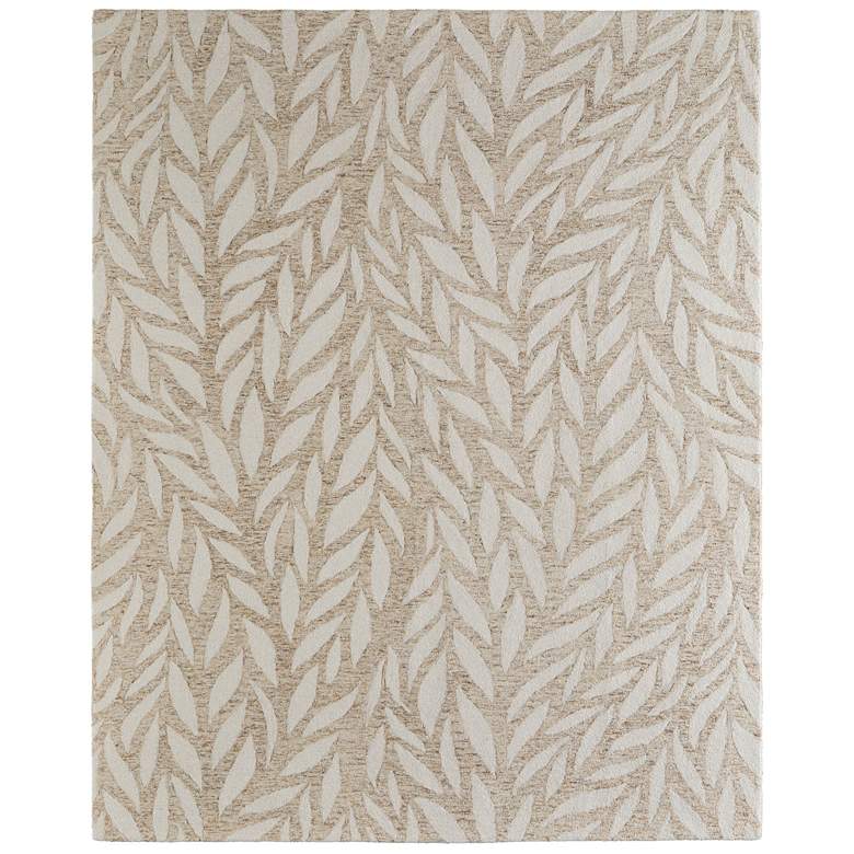 Image 1 Wallace Modern Floral & Botanical Hand Tufted Tan Area Rug 8A37F