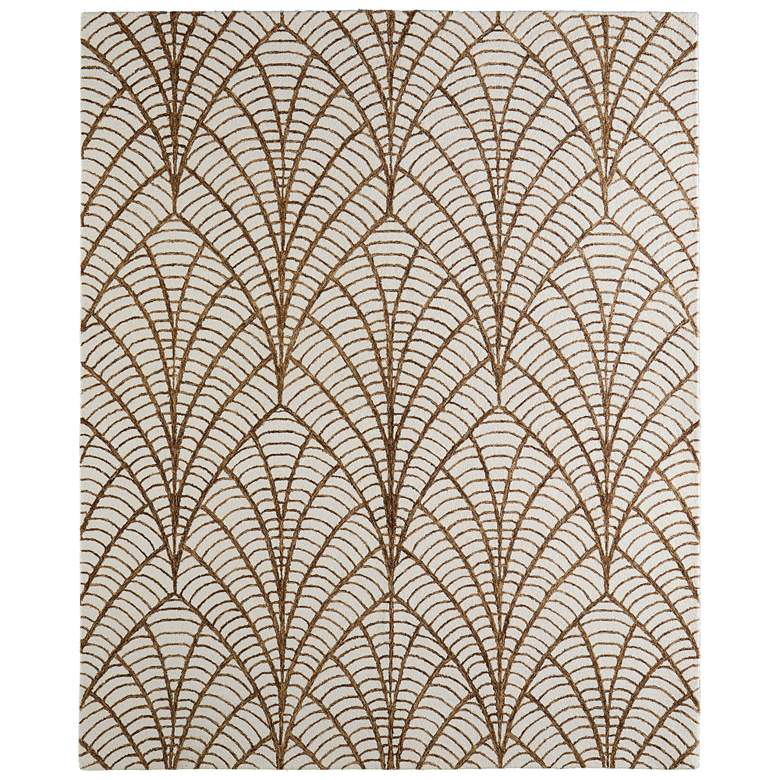 Image 1 Wallace Modern Ikat Hand Tufted White Area Rug 8A44F