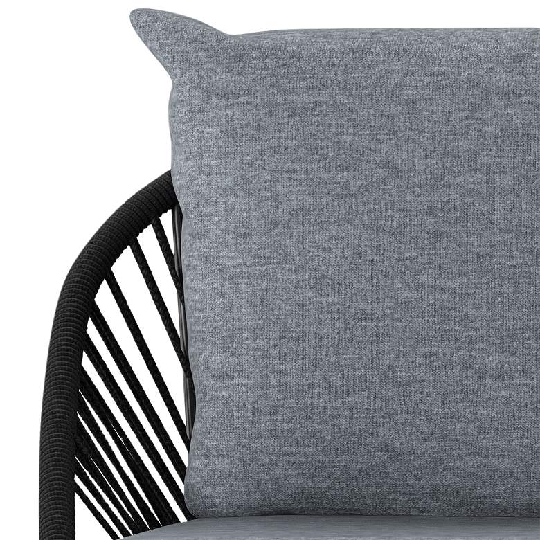 Image 3 Wallinca Black 3-Piece Outdoor Seating Set more views