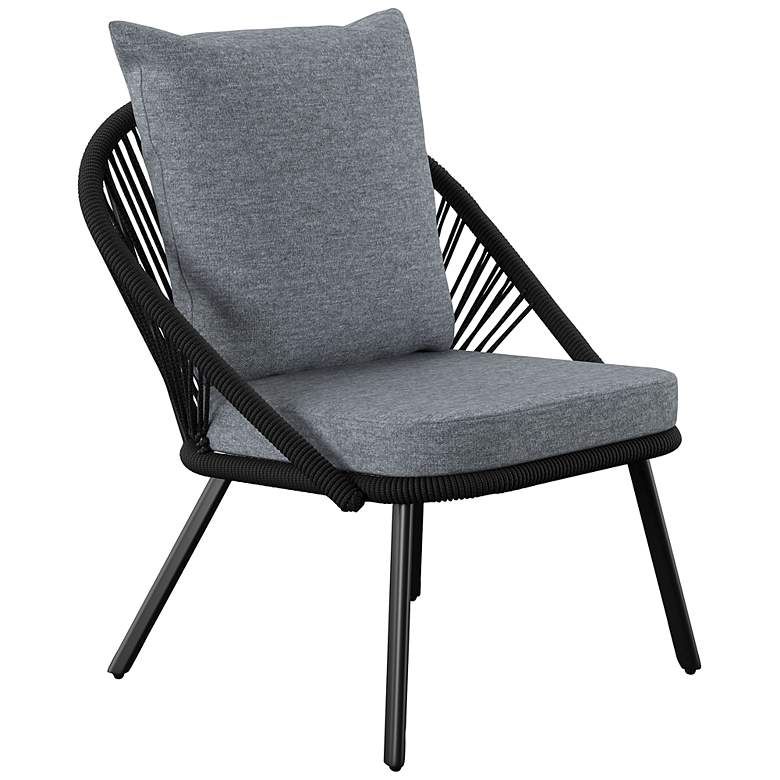 Image 5 Wallinca Black 3-Piece Outdoor Seating Set more views
