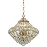 Wallingford 15&quot; Wide Soft Gold Crystal Chandelier