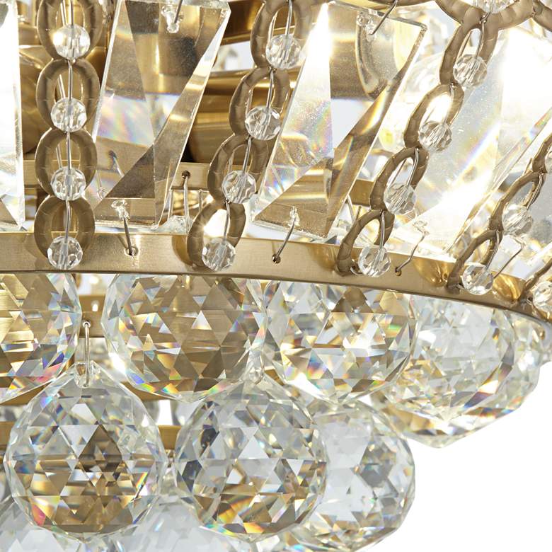 Wallingford 15&quot; Wide Soft Gold Crystal Chandelier more views