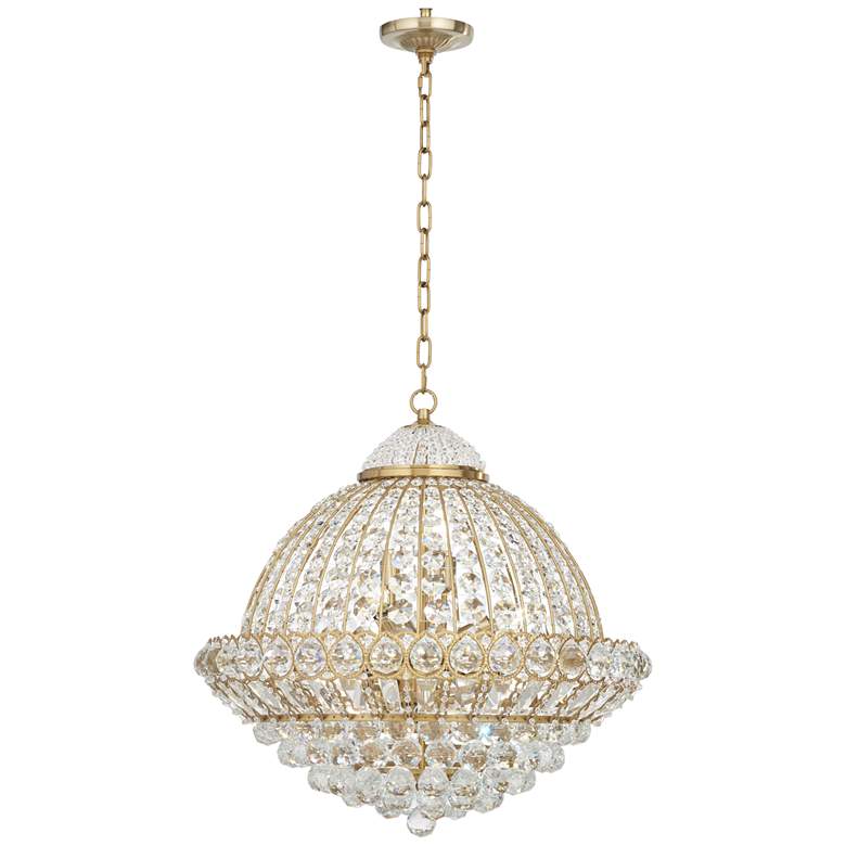 Wallingford 24&quot; Wide Soft Gold and Crystal Chandelier more views