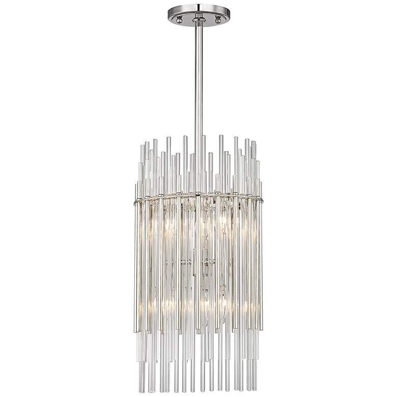 Image 2 Wallis 10 1/2" Wide Polished Nickel Mini Pendant more views