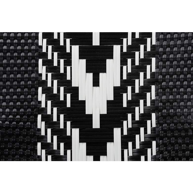 Image 5 Wallis Black and White Weaving Rattan Dining Chair more views
