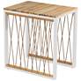 Wallmond 16" Wide Natural White Outdoor End Table