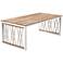 Wallmond 39 1/4"W Natural and White Outdoor Cocktail Table