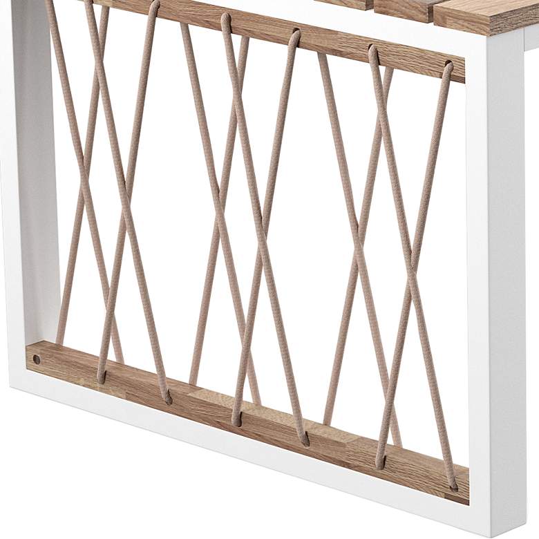 Image 4 Wallmond 39 1/4"W Natural and White Outdoor Cocktail Table more views