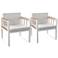 Wallmond White Outdoor Cushioned Lounge Chair Set of 2