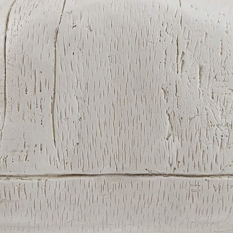 Image 4 Wally the Whale 20" Wide Distressed White Driftwood Side Table more views