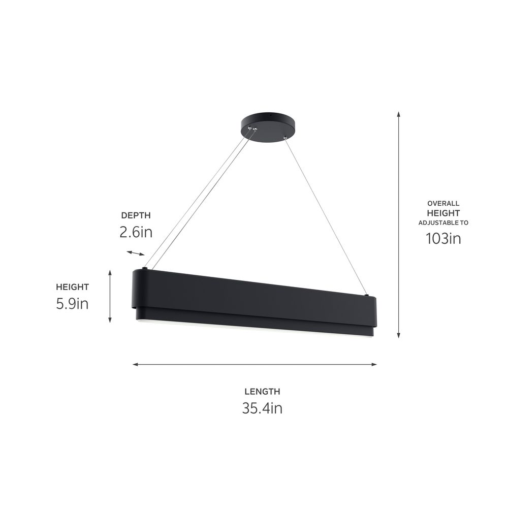 Image 7 Walman Matte Black Chandelier/Pendant more views