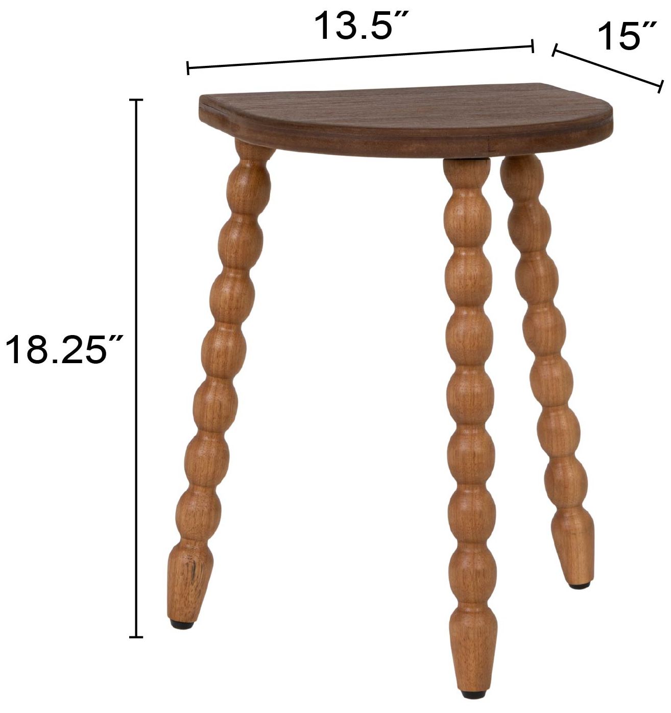 Image 3 Walnut Modern Rustic Side Table in Wood Veneer more views
