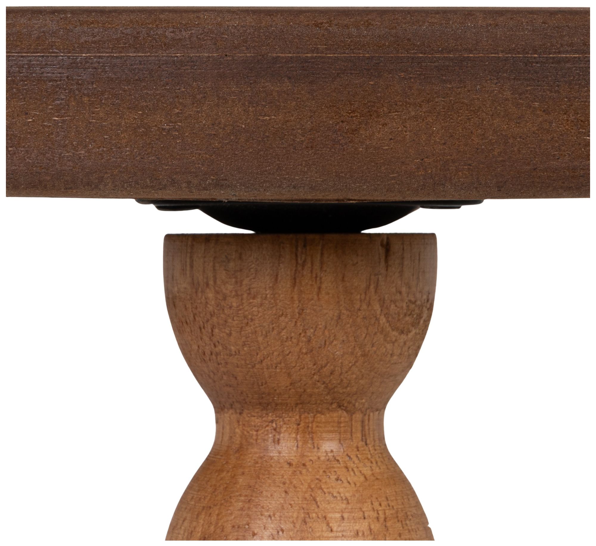 Walnut Modern Rustic Side Table in Wood Veneer