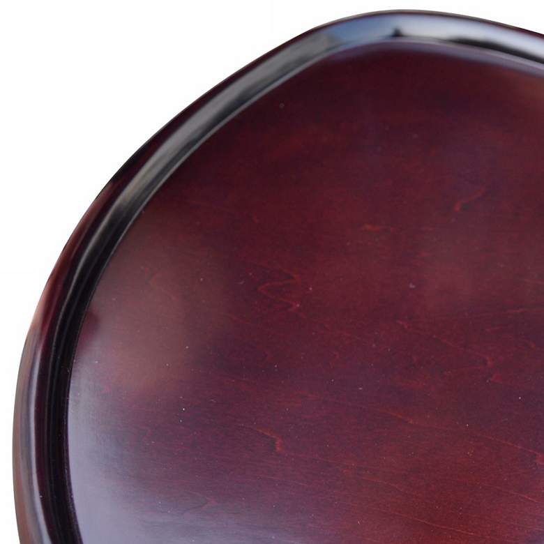 Image 2 Walnut Wood 14 3/4" Wide Tray Table for Recliners more views
