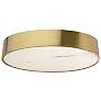 1_Walsh 16" Wide Aged Brass Finish Flush Mount w/ Alabaster Shade