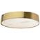 Walsh 16" Wide Aged Brass Finish Flush Mount w/ Alabaster Shade