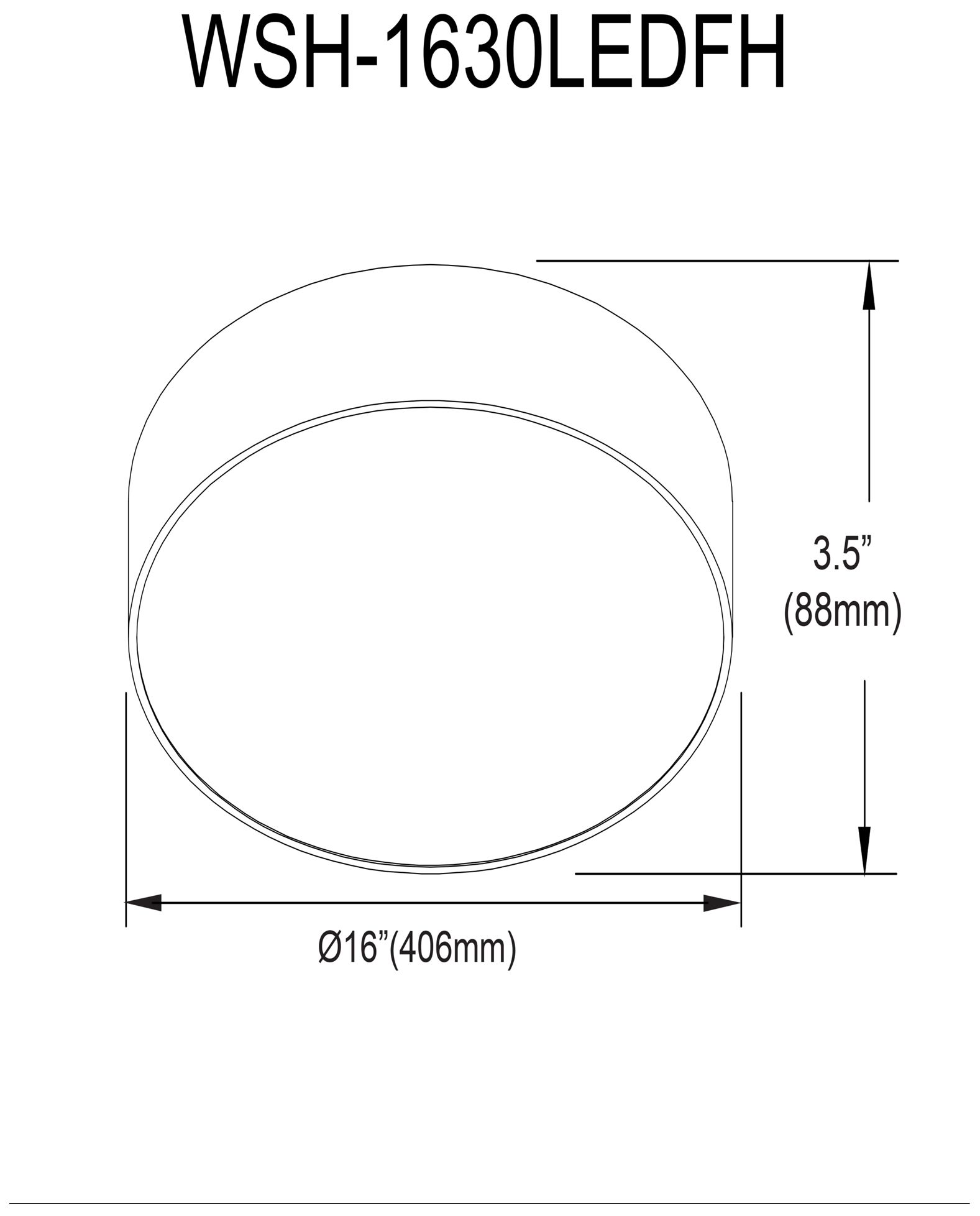 Image 3 Walsh 16" Wide Matte Black Finish Flush Mount w/ Alabaster Shade more views