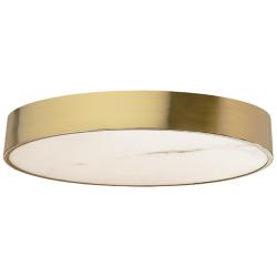 Walsh 20" Wide Aged Brass Finish Flush Mount w/ Alabaster Shade