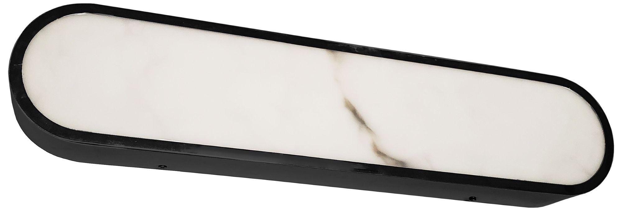 Walsh 22" Wide Alabaster, Matte Black LED Wall Sconce
